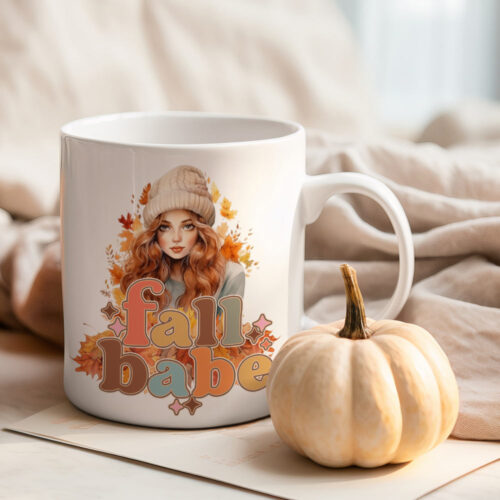 Fall Babe CoffeeMug Design4