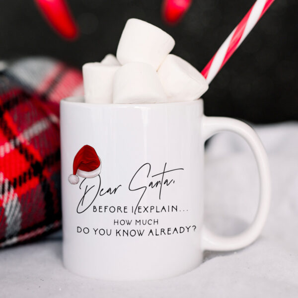 Dear Santa, Before I Explain - Christmas Coffee Mug