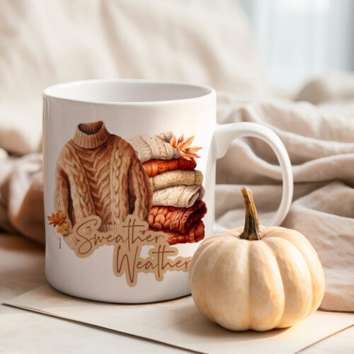 Sweater Weather Sweater Stack Coffee Mug